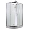 Arttec SIRIUS 120 x 90 cm - Sprchový box model 1 čiré sklo + sprchový set pravá vanička