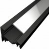 LEDprodukt LED lišta ROHOVÁ - čierna Dĺžka: 1m, Typ krytky: Bez krytky