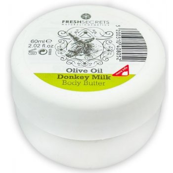 Madis Fresh Secrets telové maslo s oslím mliekom a olivovým olejom Body Butter with Donkey Milk & Olive Oil 60 ml