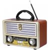 SOLEX Rádio prenosné MEIER M-113BT Zlatá retro