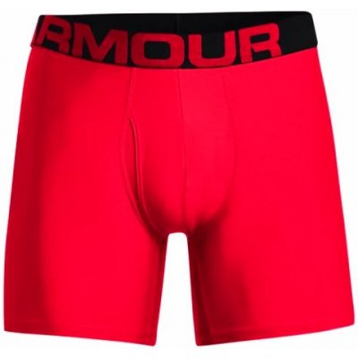 Pánske boxerky Under Armour Tech 6in 2 Pack-RED S
