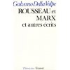 ROUSSEAU ET MARX (Galvano Della Volpe)()