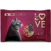 My Love SET s králikom v omáčke s hovädzím mäsom v omáčke 4 x 85 g