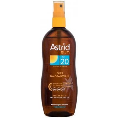 Astrid Sun Spray Oil SPF20 vodoodolný olej na opaľovanie v spreji 200 ml
