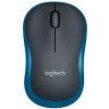 Logitech myš M185/ Bezdrátová/ Optická/ 1000dpi/ USB přijímač/ modrá 910-002239