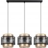 Belis Luster na lanku GABI 3xE27/60W/230V zlatá/čierna BE0805 + záruka 3 roky zadarmo + záruka 3 roky zadarmo
