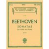 Sonatas (Complete): Schirmer Library of Classics Volume 232 Violin and Piano (Ludwig van Beethoven,Adolph Vogrich Brodsky)(Brožovaná)