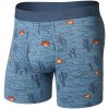 Boxerky Saxx Quest Quick Dry Mesh Boxer Brief Fly Veľkosť: M / Farba: modrá/oranžová
