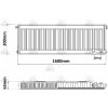 KORADO 11VK 300 x 1600 SPODNE PRIPOJENIE