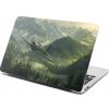 Sablio Samolepka na notebook Bojové lietadlo v horách - 38x26 cm