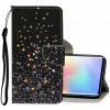 Peňaženkové kožené puzdro na Xiaomi Mi Note 10 Lite - Black Star