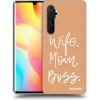 Picasee silikónový prehľadný obal pre Xiaomi Mi Note 10 Lite - Boss Mama