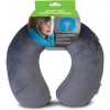 WORLDPACK TRAVEL PILLOW cestovný vankúš z pamäťovej peny - šedý
