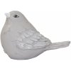 HOME Vtáčik keramický šedý 24x18 cm