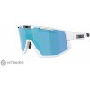 Bliz Fusion Small okuliare, Matt White/Brown w Blue Multi