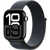 Apple Watch Series 10 42 mm klavírne čierny hliník s atramentovo fialovým prevliekacím remienkom MWWG3QC/A