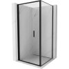 MEXEN/S - Exo sprchovací kút skladacie dvere 80 x 80, transparent, čierna 816-080-080-70-00