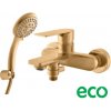 Vaňová batéria RAV SLEZÁK Nil so sprchovacím setom 150 mm kartáčovaná zlatá NL154.5/1ZK