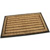 Kokosová čistiaca vonkajšia vstupná rohož FLOMA Rectangle - Stripes - dĺžka 45 cm, šírka 75 cm, výška 2 cm