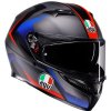 Prilba AGV K3 Striga Matt Black Blue Red Veľkosť: S (55-56 cm)