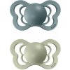 BIBS Supreme cumlíky z prírodného kaučuku 2ks – veľkosť 1 Sage+Sea Island