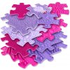 Woopie senzomotorická ortopedická podložka puzzle 11 ks – ružová/fialová