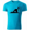 T-ričko Boston Terrier pánske tričko Farba trička: Tyrkysová, Veľkosť: M