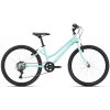 CTM MONY 24 bicykel, matná tyrkysová perleť / biela Rám: 13