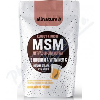 ALLNATURE MSM s inulínom a vitamínom C 90 g