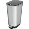 Kôš KIS Chic Bin Steel L, 50 lit., 44,5x29x60,5 cm, na odpad, s pedálom