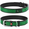WAU DOG Kožený obojok JOKER DC COMICS čierny Obvod krku: 20-28 cm, širka: 12 mm