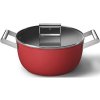 SMEG kastról CKFC2411RDM 24 cm, červený