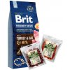 Brit Premium By Nature Light 15kg & WILD FARM Mix príchutí 2x500g