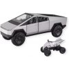 Tesla Cybertruck 1:24 + Štvorkolka - detailný model budúcnosti Farba: Strieborná