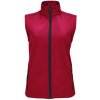 Sols dámska softshelová vesta Race BW Women 02888162 Pepper red