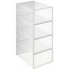 5five Stak Transparentní krabice na boty 33,5 × 23,2 × 14 cm, 4 ks