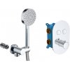 Mereo Vaňový set s termostatickou podomietkovou tlačidlovou batériou - 2-cestná + sprchový set