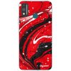 Picasee silikónový prehľadný obal pre Honor 9X Lite - Red black