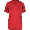 James & Nicholson (Daiber) Dámske športové tričko s krátkym rukávom JN316 - Červená / čierna | M