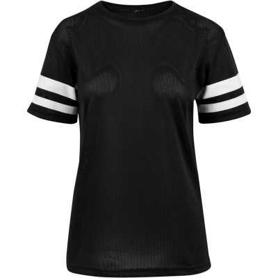 Build Your Brand Dámske športové sieťované tričko s pásikavými rukávmi  Čierna biela od 7,91 € - Heureka.sk