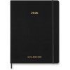 Moleskine Diár Essential 2026 mäkké dosky, XXL, týždenný, vertikálny, čierny