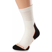 Vlnené ponožky Wooline svetlé voľný lem 95% Merino