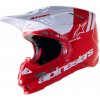 přilba SUPERTECH S-M8 RADIUM 2, ALPINESTARS (červená/bílá, vel. XL)