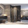 Aquatek GLASS S2 90 cm CHRÓM Sprchová zástena číre sklo