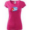Kuba vlajka - Dámske tričko Pure - 2XL ( Purpurová )