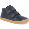 Barefoot detské členkové topánky Froddo - First Step Dark blue tmavo modré