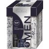 Nivea Men Lotion Deep Voda po holení 100 ml, Men krém 75 ml, Guľôčkový AP 50 ml, Sprchový gél Deep 250 ml Darčekové balenie