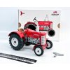 KOVAP Traktor Zetor 50 Super červený na kľúč, kovový, 15cm, mierka 1:25, v krabici Kovap