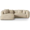 Micadoni Modulárna sedačka Martina, 2-miestna, ľavý roh – svetlá béžová