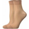 NYLON SOCKS 20 DEN pančuchové ponožky Lady B - 12 párů Běžová UNI 12 párů